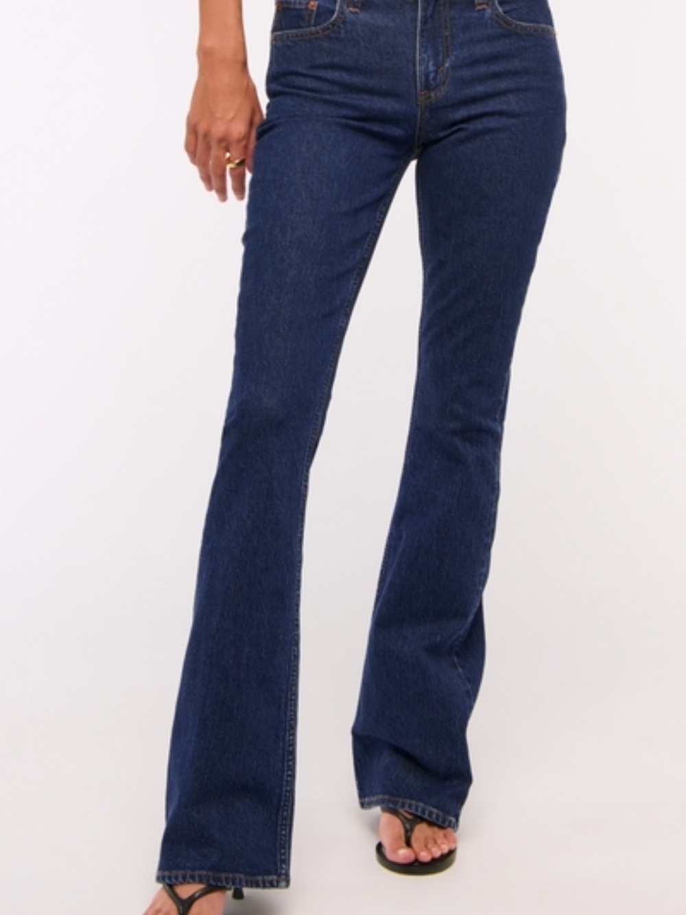Abercrombie & Fitch Navy Blue Flare Jeans